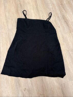 House of Harlow 1960 Black Spaghetti Strap Mini Dress